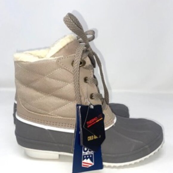 Khombu Zany/82120929 Women's Gray Winter Waterproof Thermolite Snowboots Size 6M - Picture 4 of 10